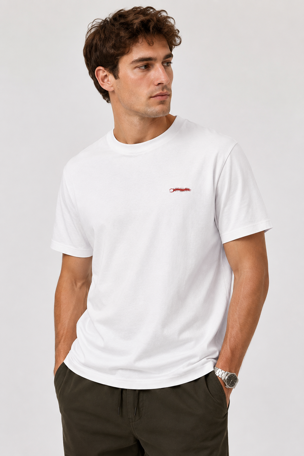 Embroidered Relaxed Fit Centipede T Shirt