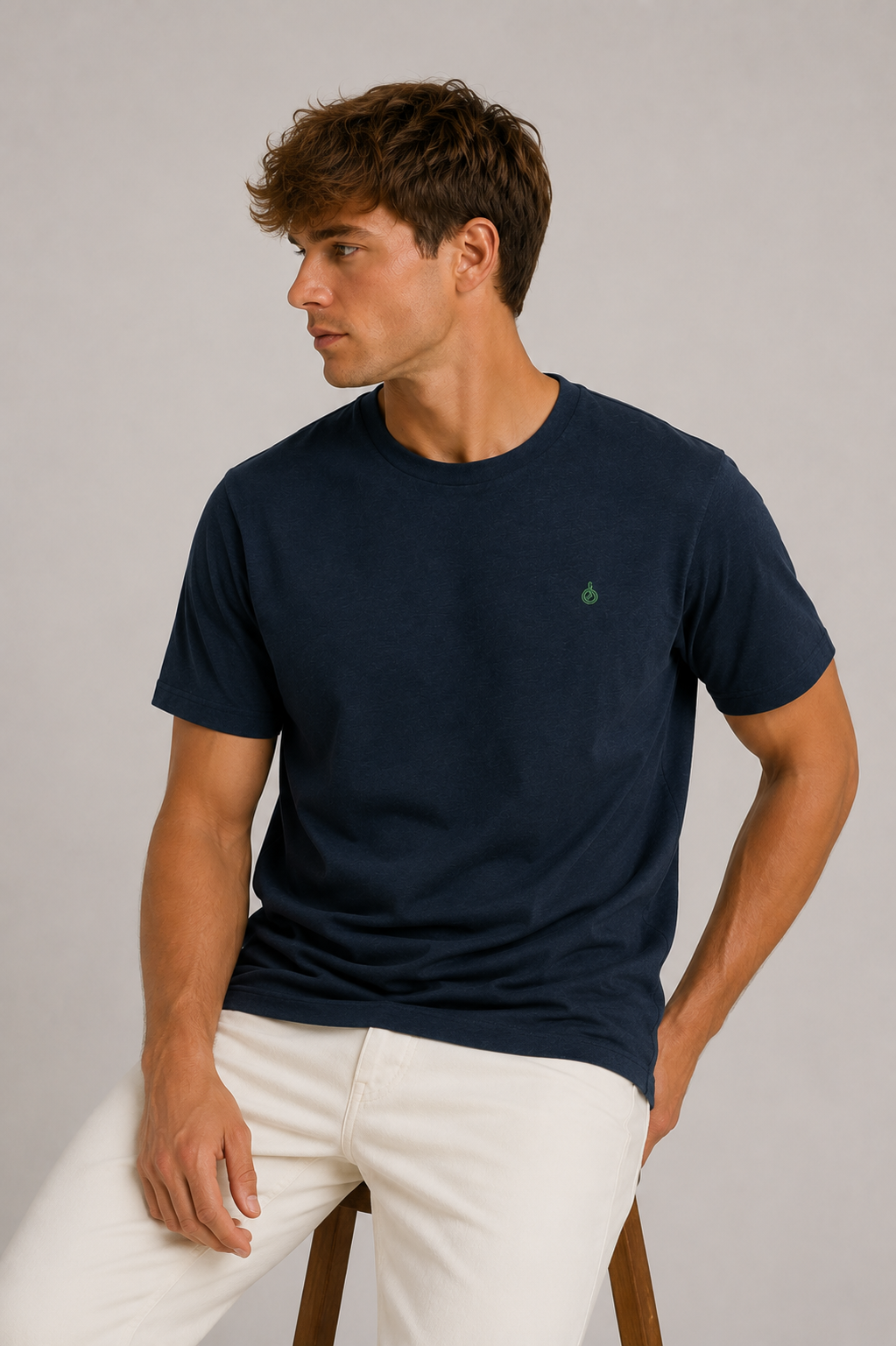Coast French Navy Cotton-TENCEL™ T Shirt
